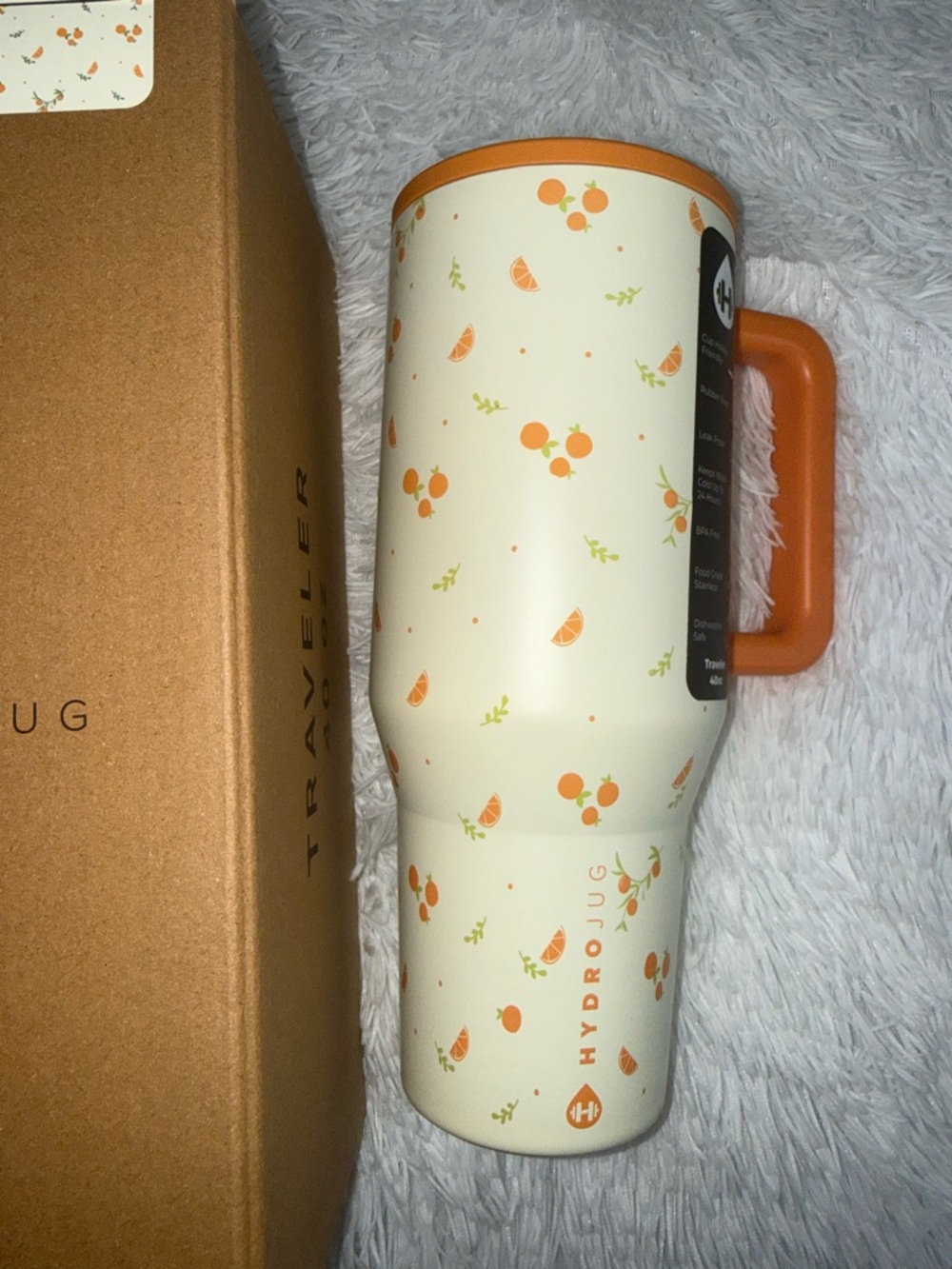 HydroJug citrus 40 oz traveler